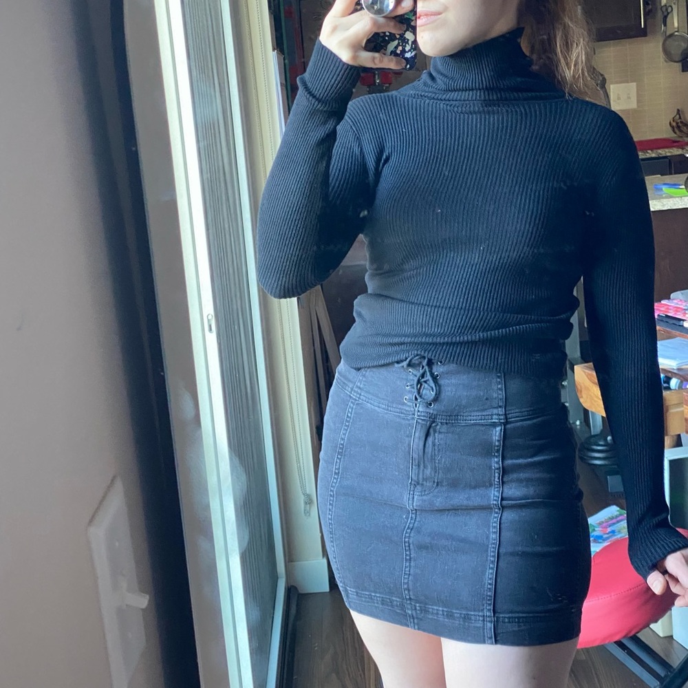 NWOT Black long neck turtleneck (for cosplay, costume, or casual)
